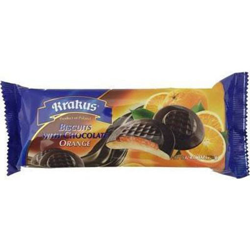 Krakus Orange Biscuit w/ Chocolate, 135g