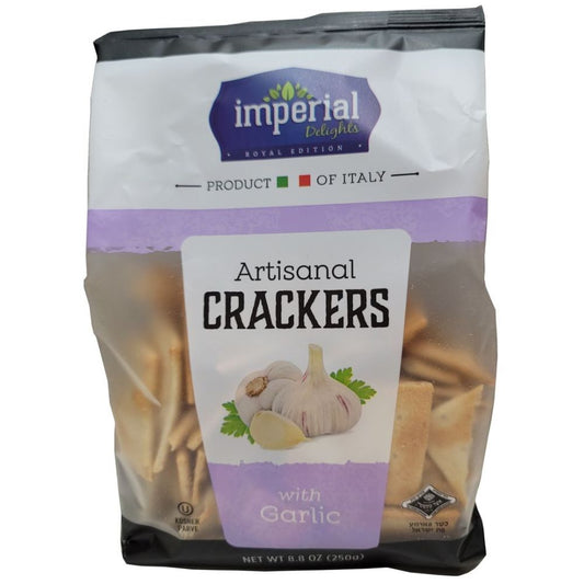 Imperial Delights Artisan Crackers w/ Garlic, 250g