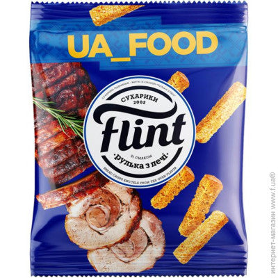 Flint Bread Crisps w/ Taste of Pork from Oven, 100g