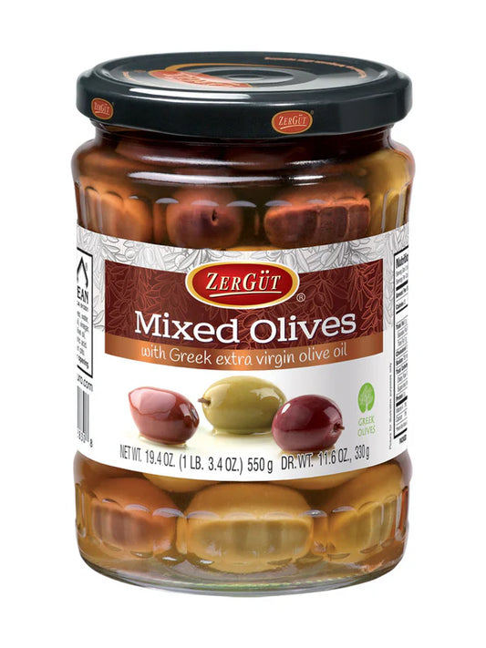 Zergut Mixed Olives w/ Greek Extra Virgin Oil, 330g