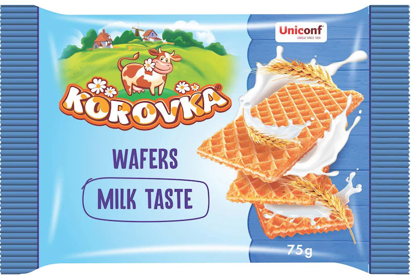 Korovka Wafers w/ Milk Flavor, 75g