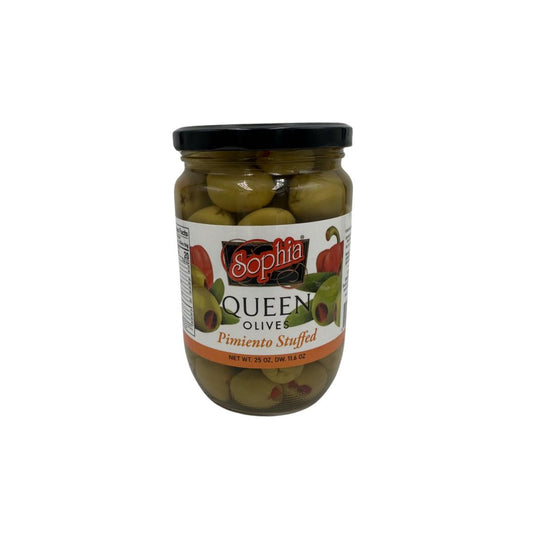 Sophia Queen Olives Pimiento Stuffed, 25oz