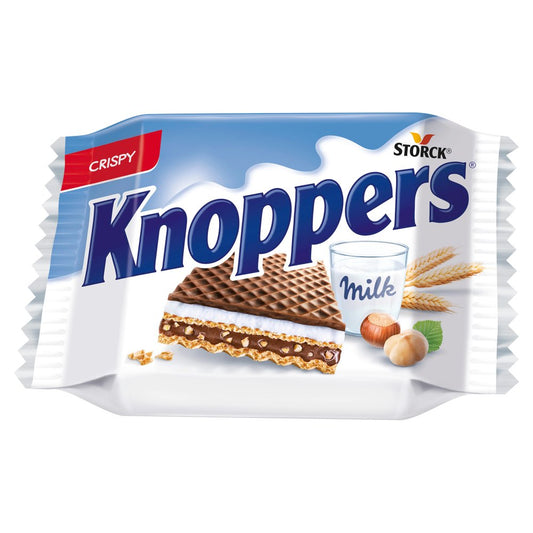 pack of Knoppers Crispy Milk Hazelnut Waffle, 25g