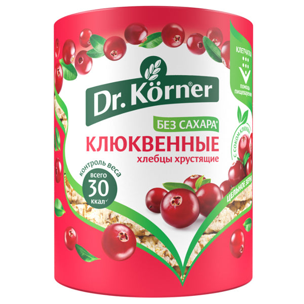 Dr. Korner "Cereal Cocktail" Cranberry Crispbread, 100g