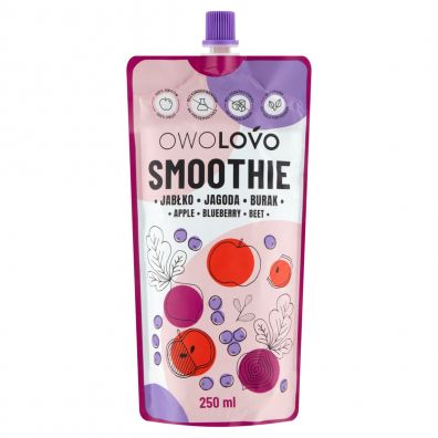 Owolovo Apple Blueberry Beetroot Mousse, 250ml