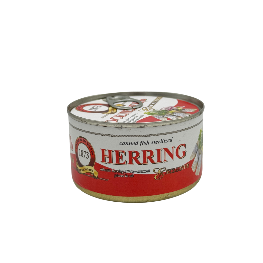 Atlantic Herring Fillets Natural Pieces in Oil, 240g