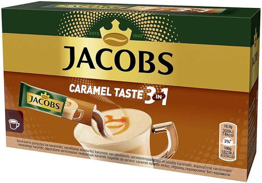 Jacobs 3 in 1 Instant Caramel Latte, 24 Packets