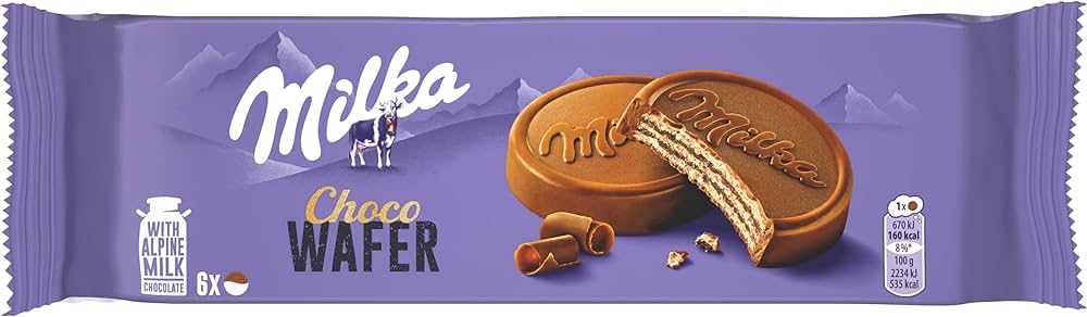 Milka Choco Wafers, 5 Count