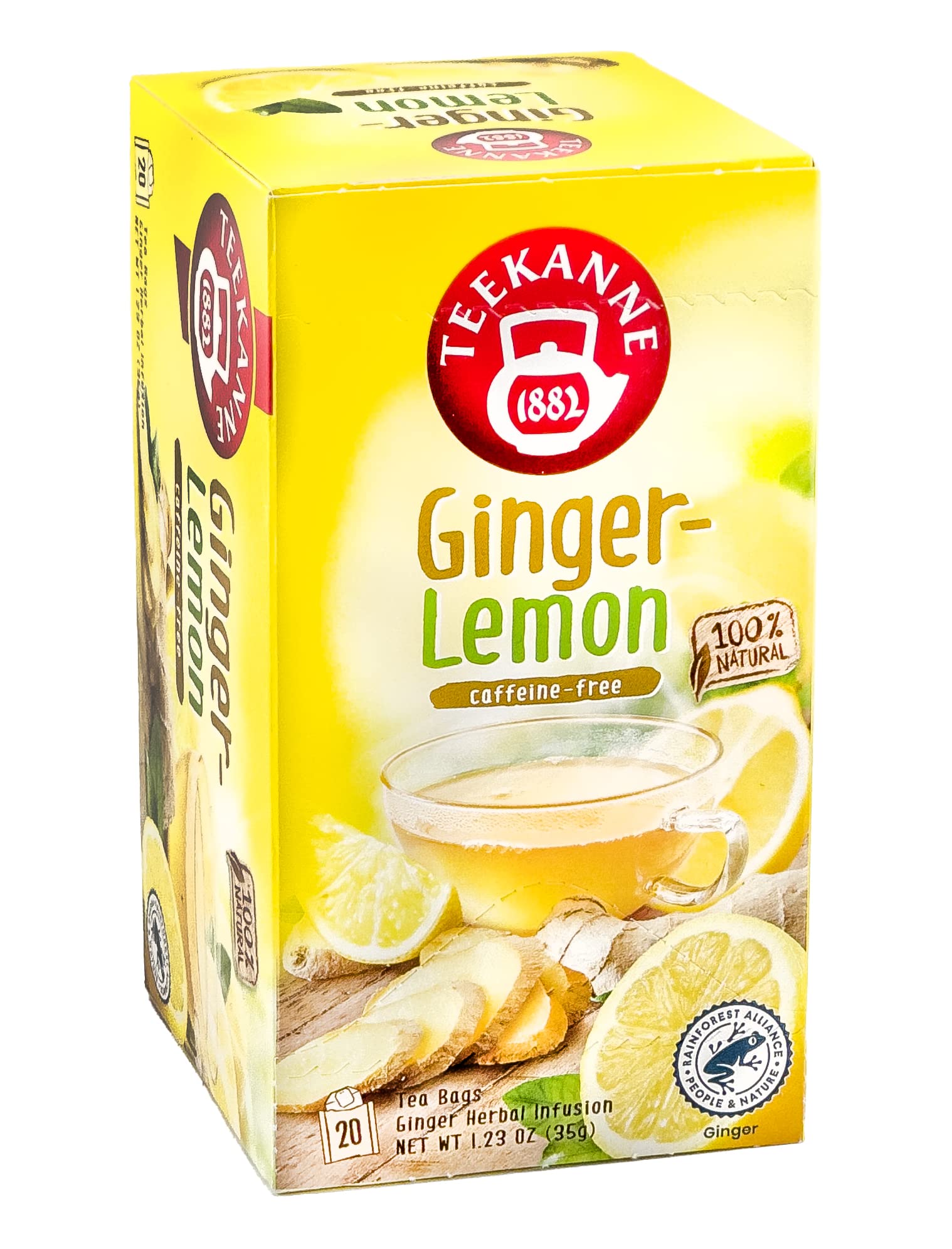 pack of Teekanne Ginger-Lemon Tea, 20TB