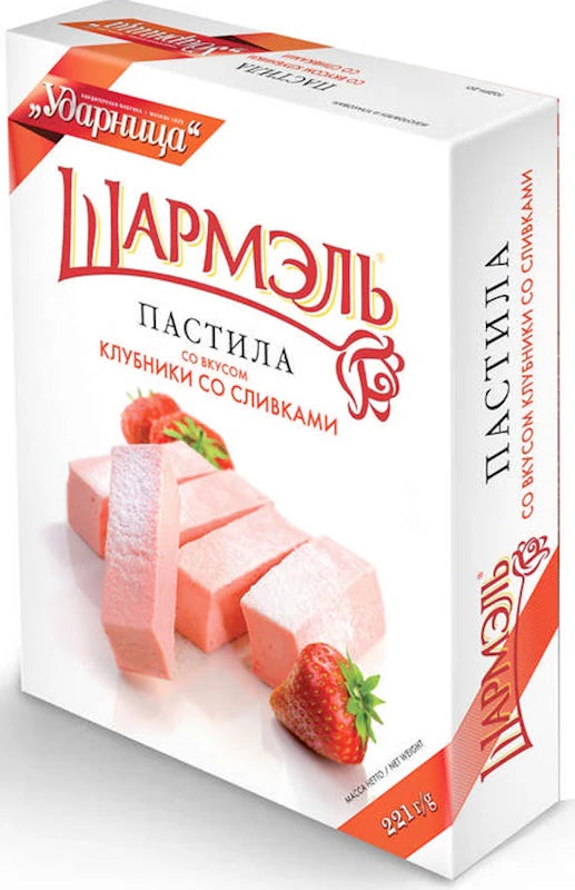 Udarnitsa Sharmel Strawberry and Cream Pastila, 221g