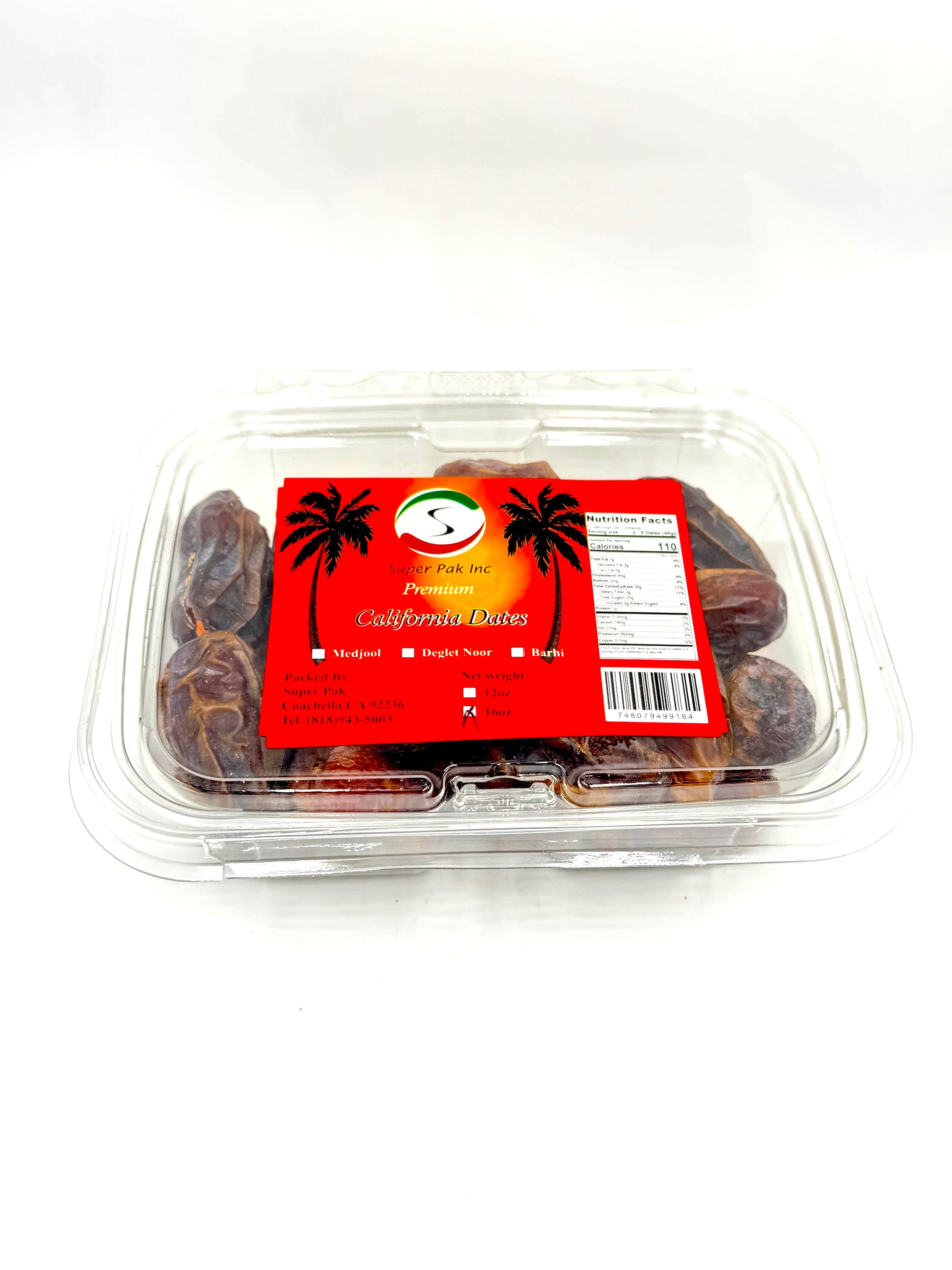 box of Premium California Dates, 16oz