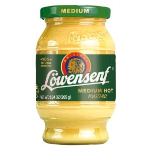 Lowensenf Medium Hot Mustard Jar, 265g