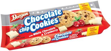 Bergen Cookies White chocolate & Cranberry, 100g