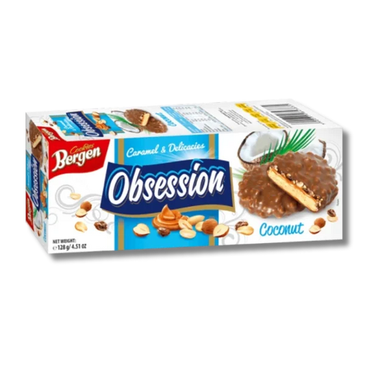 Bergen Obsession Caramel & Delicacies Coconut Cookies, 128g