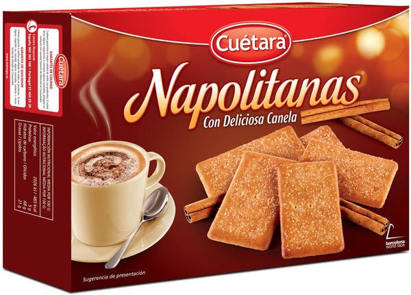 Cuetara Napolitanas Bisuits Cinnamon Flavor