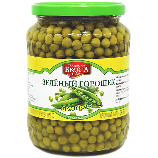 Traditsii Vkusa Green Peas, 680g