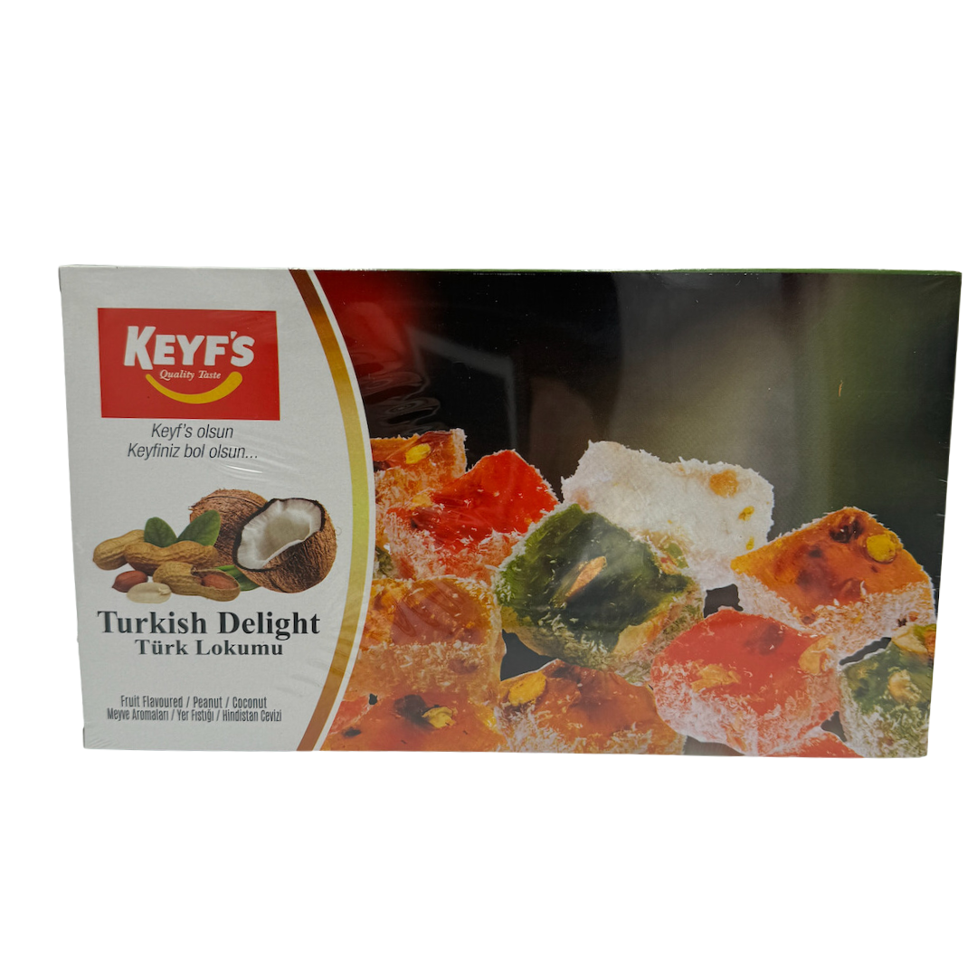 Turkish Delight Fruit Flavored, Peanut & Coconut, 300g