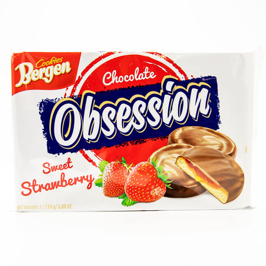 Bergen Chocolate Obsession Sweet Strawberry Cookies, 110g