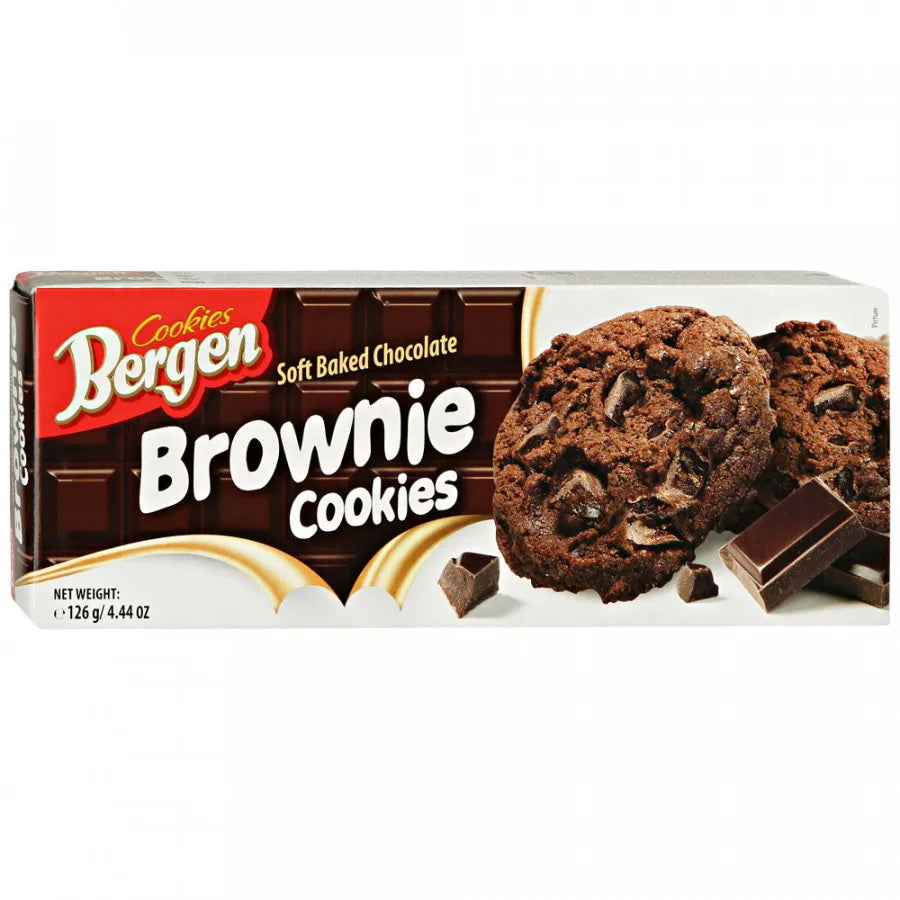 Bergen Brownies Chocolate w/ Chocolate Pieces, 126g