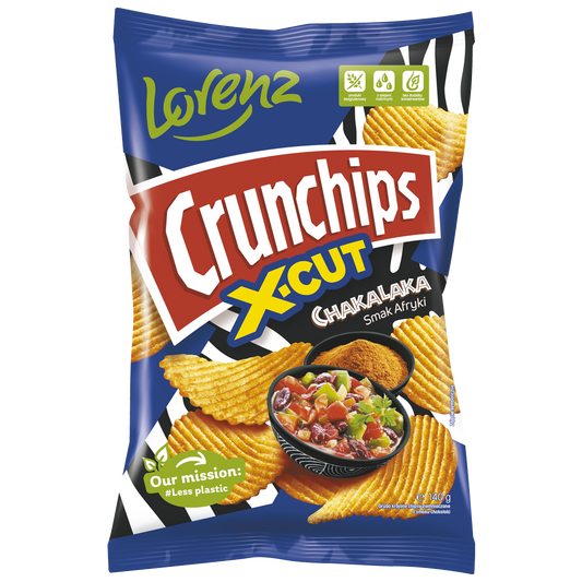 Crisps Crunchips X-Cut Chakalaka, 140g