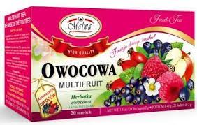 box of Malwa Multifruit Flavored Tea, 20TB