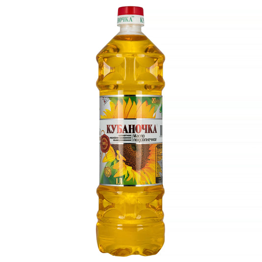 Sunflower Oil Kubanochka Unrefined, 1L