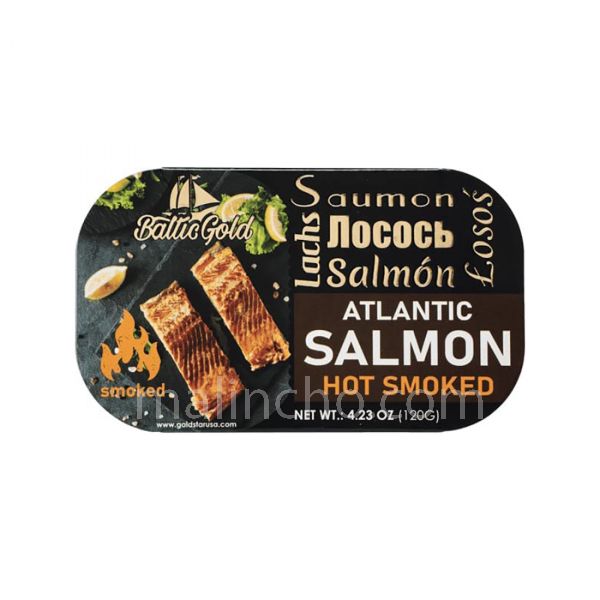 Atlantic Salmon Hot Smoked Oil, 120g