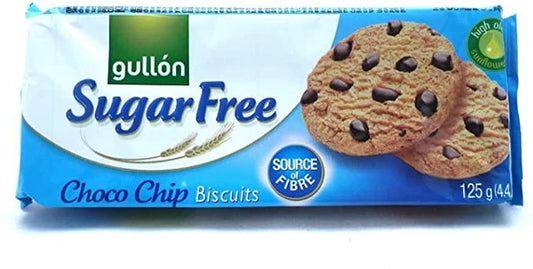 Gullon Sugar Free Choco Chip Cookies, 125g