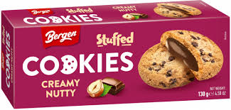 Bergen Stuffed Creamy Nutty Cookies, 130g