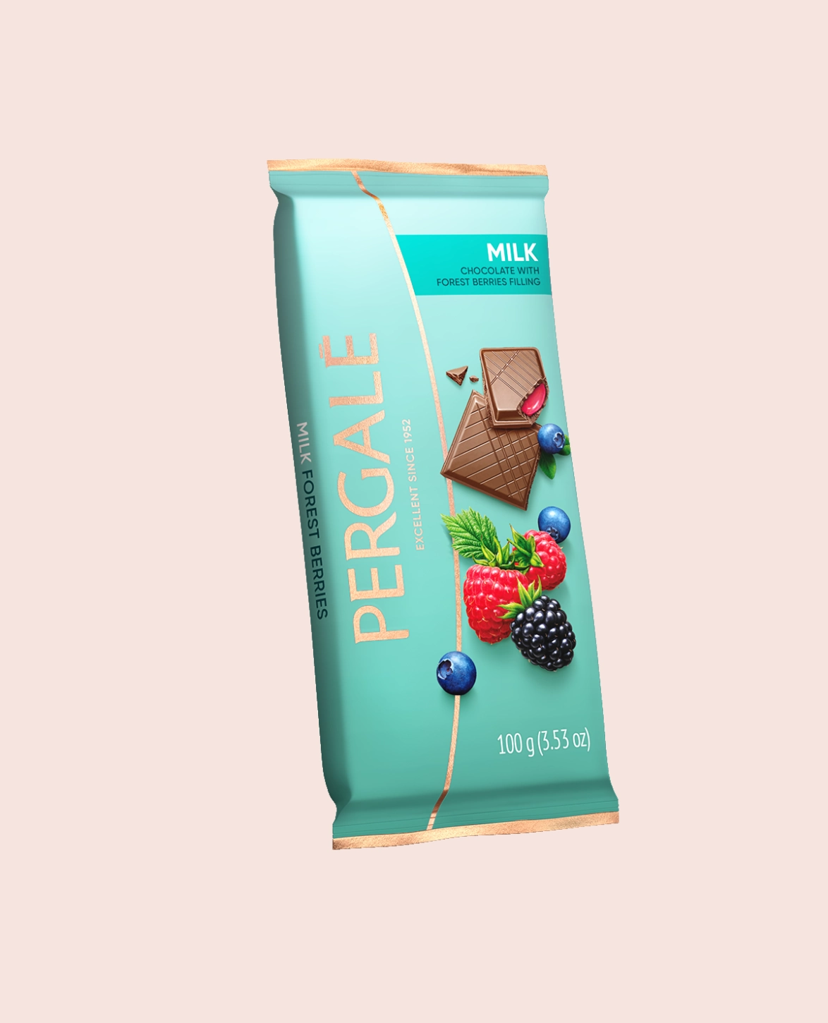 Milk Chocolate Pergale With Wild Berry Filling, 100g