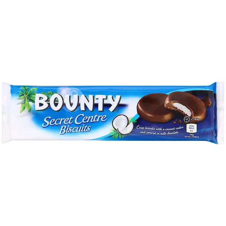 pack of Bounty Secret Centre Biscuits, 100g