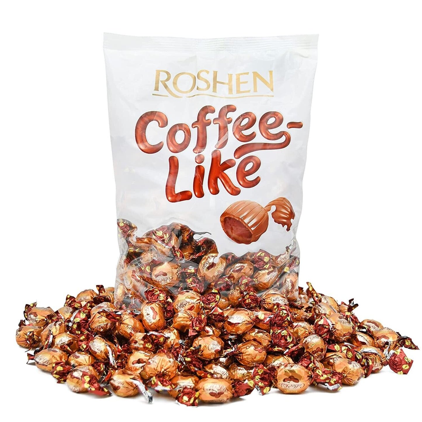 pack of Roshen Coffee-Like Milk Coffee Caramel Candy, 1kg