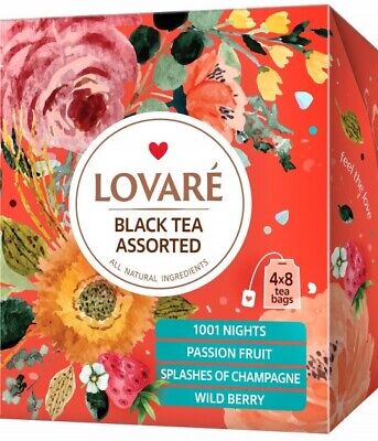 pack of Lovare Black Tea Assorted, 32TB