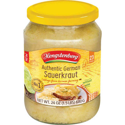 jar of Hengstenberg Authentic German Sauerkraut, 680g