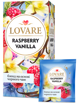 pack of Lovare Raspberry Vanilla Black Tea Blend, 24TB