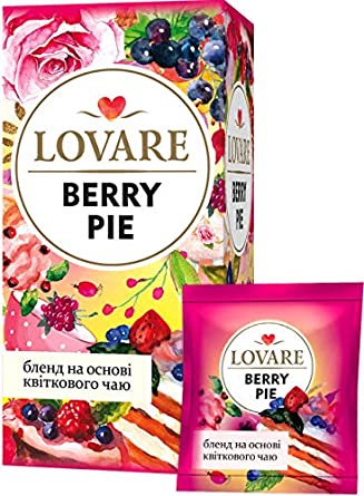 box of Lovare Berry Pie Floral Tea Blend, 24TB