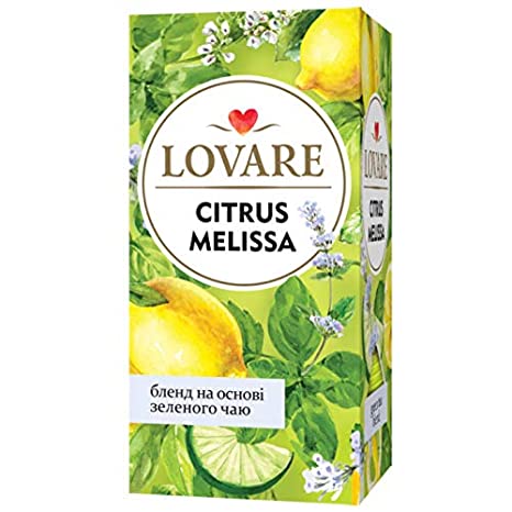 pack of Lovare Citrus Melissa Green Tea Blend, 24TB