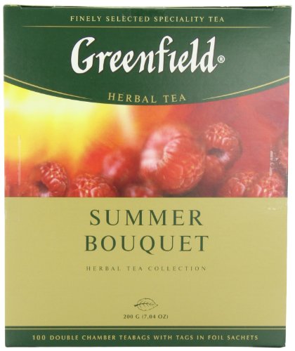box of Greenfield Summer Bouquet Herbal Tea, 100TB