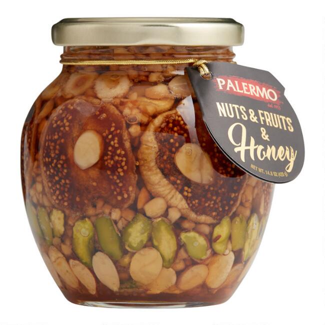 jar of Papa Palermo Nuts, Fruits & Honey, 420g