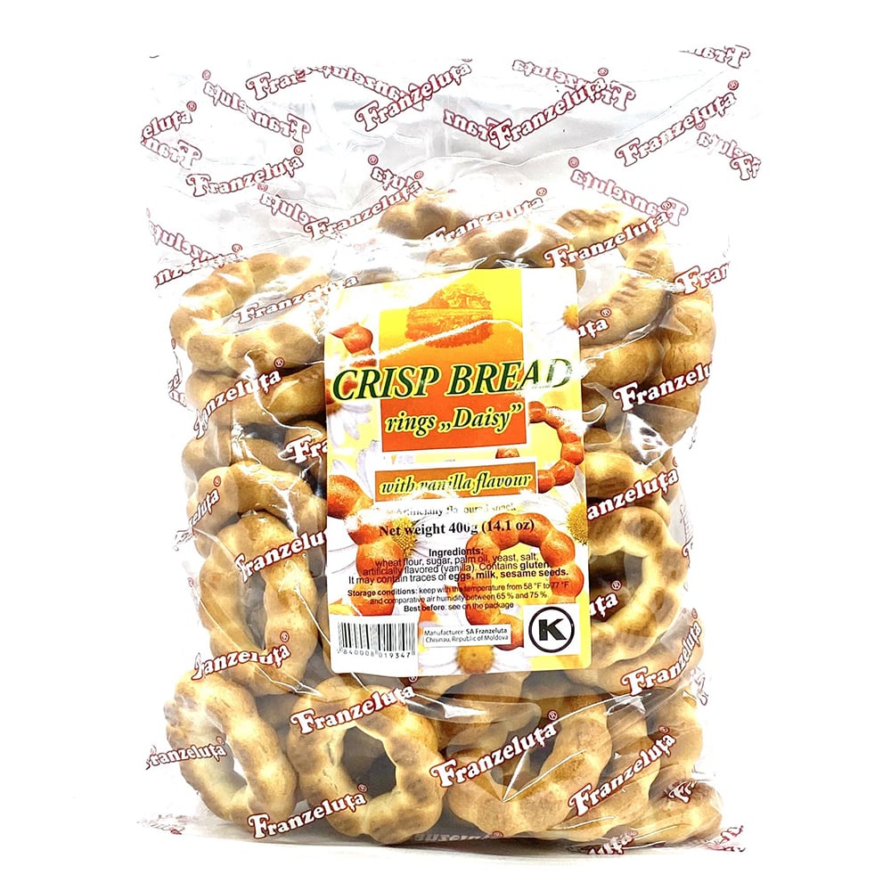 pack of Franzeluta Vanilla Crisp Bread Rings "Daisy", 400g