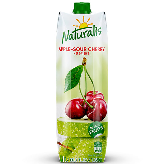 pack of Naturalis Apple-Sour Cherry Juice, 1L