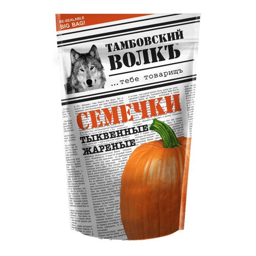 pack of Tambover Wolf Roasted Pumpkin Seeds, 200g