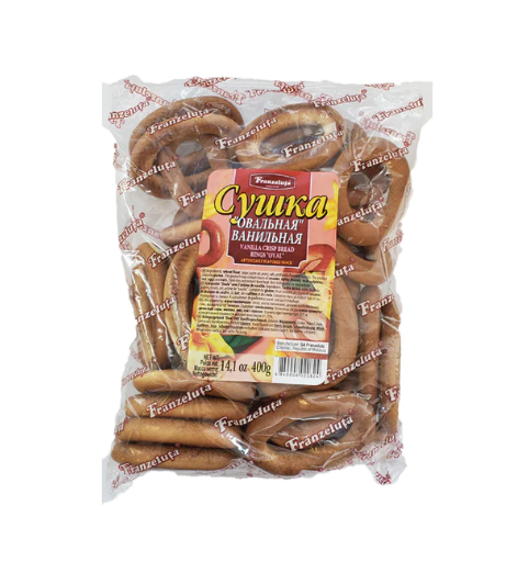 pack of Franzeluta Vanilla Crisp Bread Rings "Oval", 400g