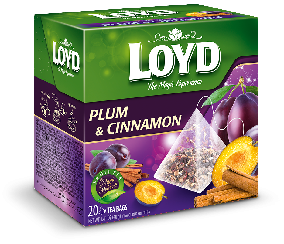 pack of Loyd Plum & Cinnamon Tea, 20TB