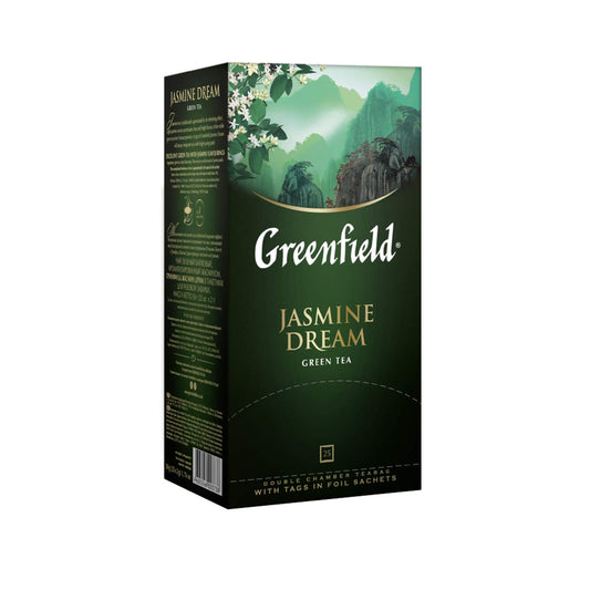 pack of Greenfield Jasmine Dream Green Tea, 25TB