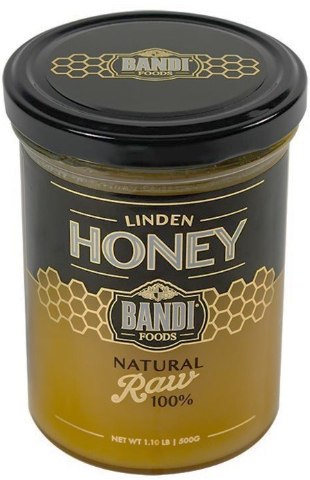 pack of Bandi Foods Linden Honey, 500g