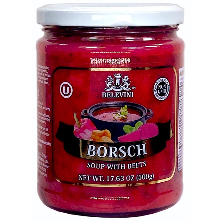 Jar of Belevini Borsch Soup w/ Beets, 500g