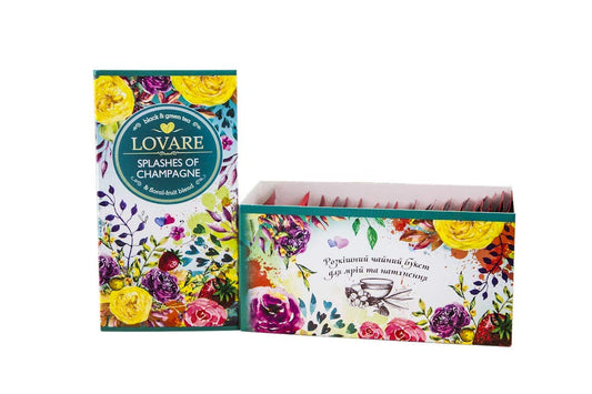 pack of Lovare Splashes of Champagne Tea Blend, 24TBbox of Lovare Splashes of Champagne Tea Blend, 24TB