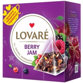 pack of Lovare Berry Jam Fruit-berry and Flower Tea, 15TB